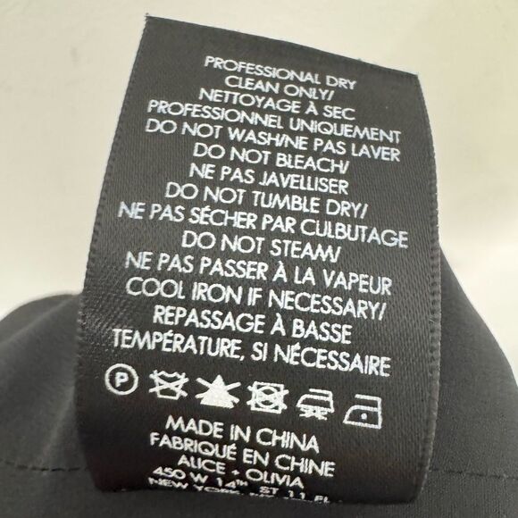 Alice + Olivia Rosaline High Neck Satin Ruffle Cold Shoulder Pleated Romper - Picture 8 of 8